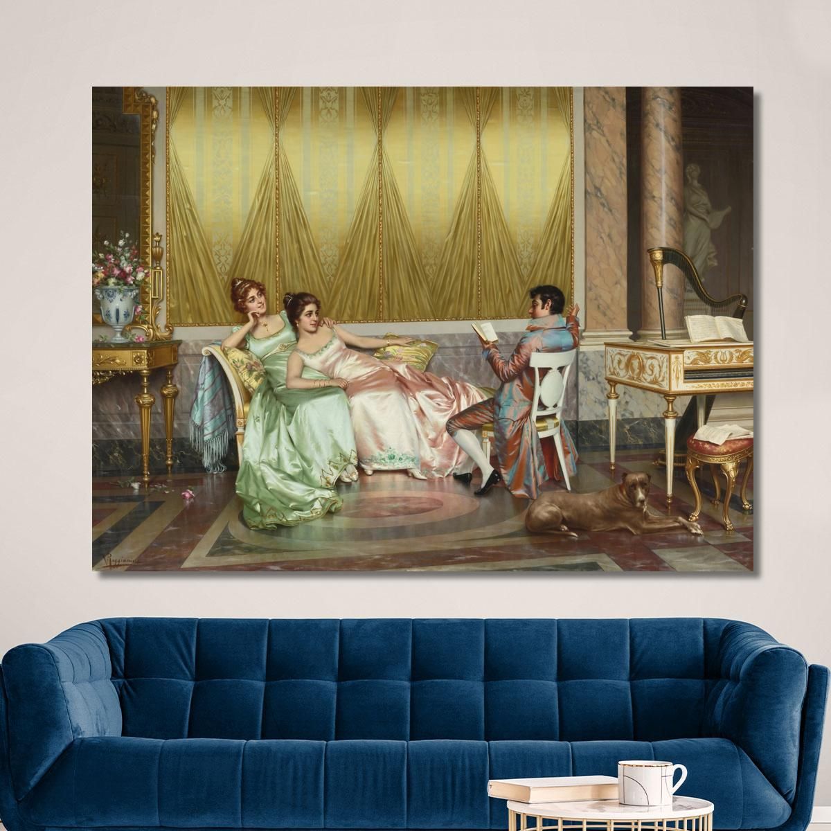 The Poetry Reading Vittorio Reggianini vrg22 canvas print 