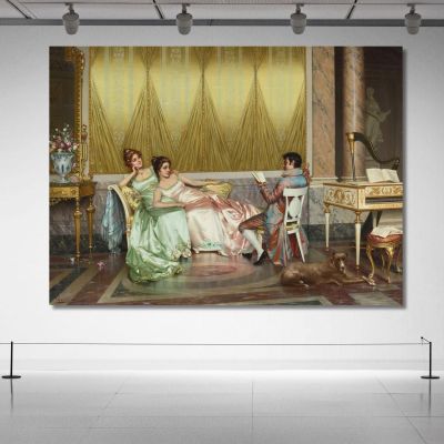 The Poetry Reading Vittorio Reggianini vrg22 canvas print 