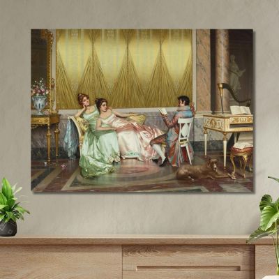 The Poetry Reading Vittorio Reggianini vrg22 canvas print 