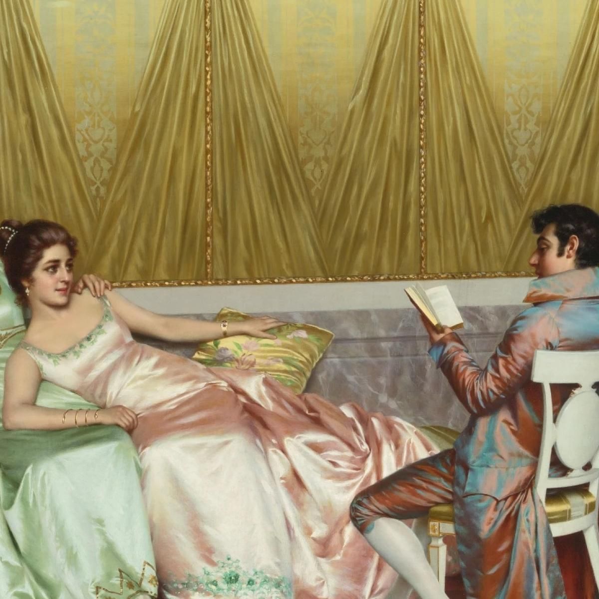 The Poetry Reading Vittorio Reggianini vrg22 canvas print