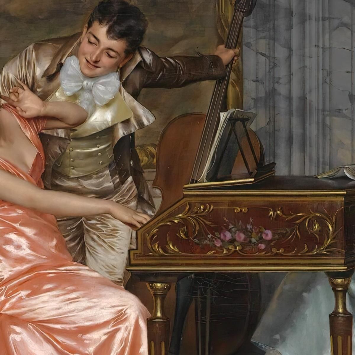 The Recital 2 Vittorio Reggianini vrg23 canvas print