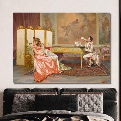 The Recital Vittorio Reggianini vrg25 canvas print 