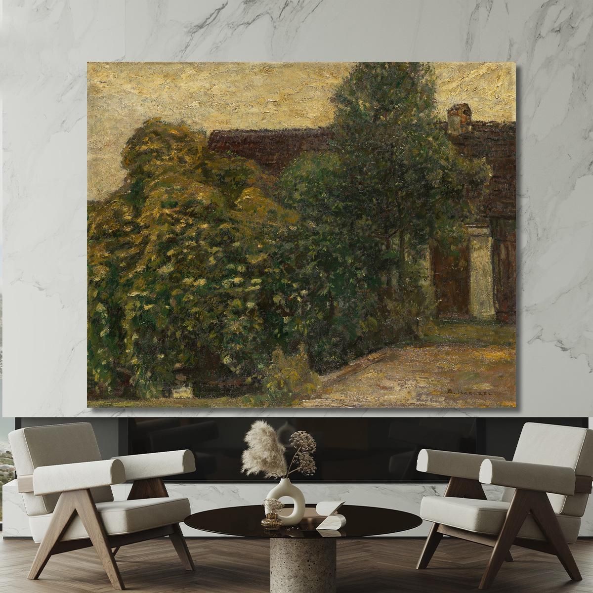 Trees In Front Of The House Adolf Hölzel ahl5 canvas print 