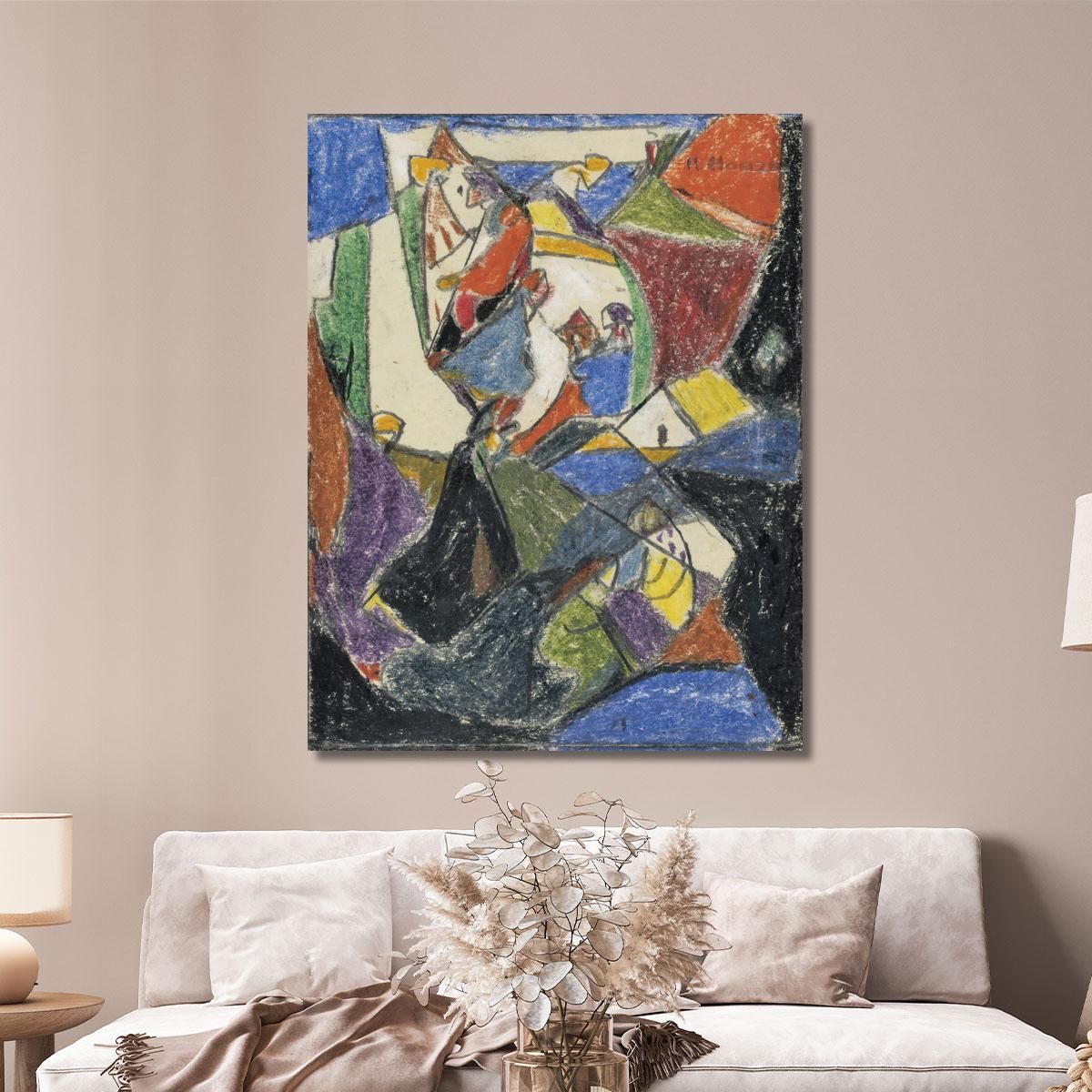 Composition Adolf Hölzel ahl6 canvas print 