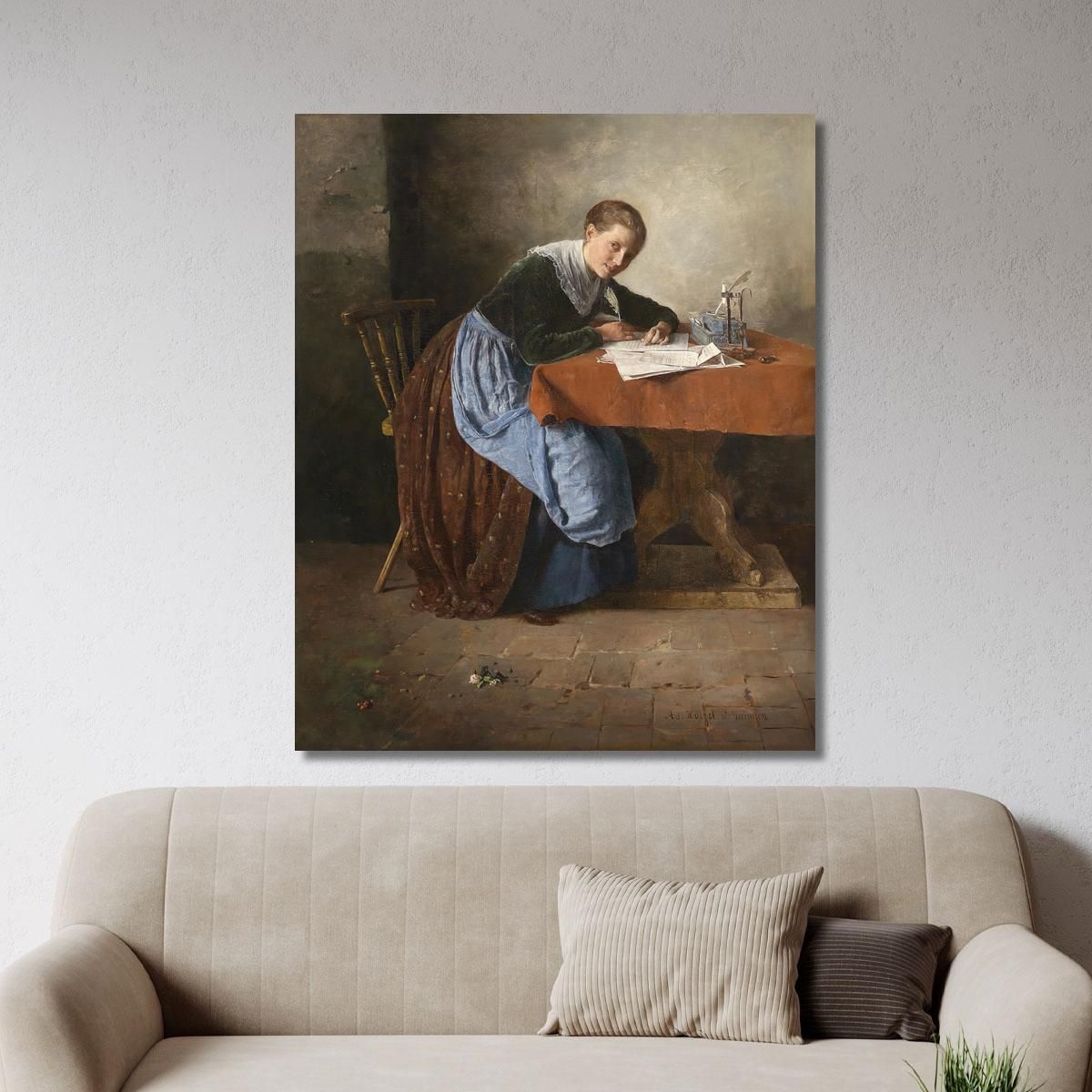 The Love Letter Adolf Hölzel ahl8 canvas print 