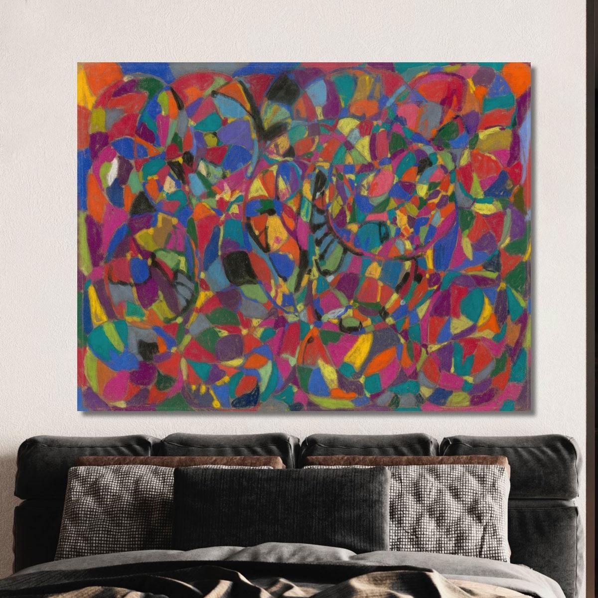 Dynamic Circular Rhythms Adolf Hölzel ahl11 canvas print 