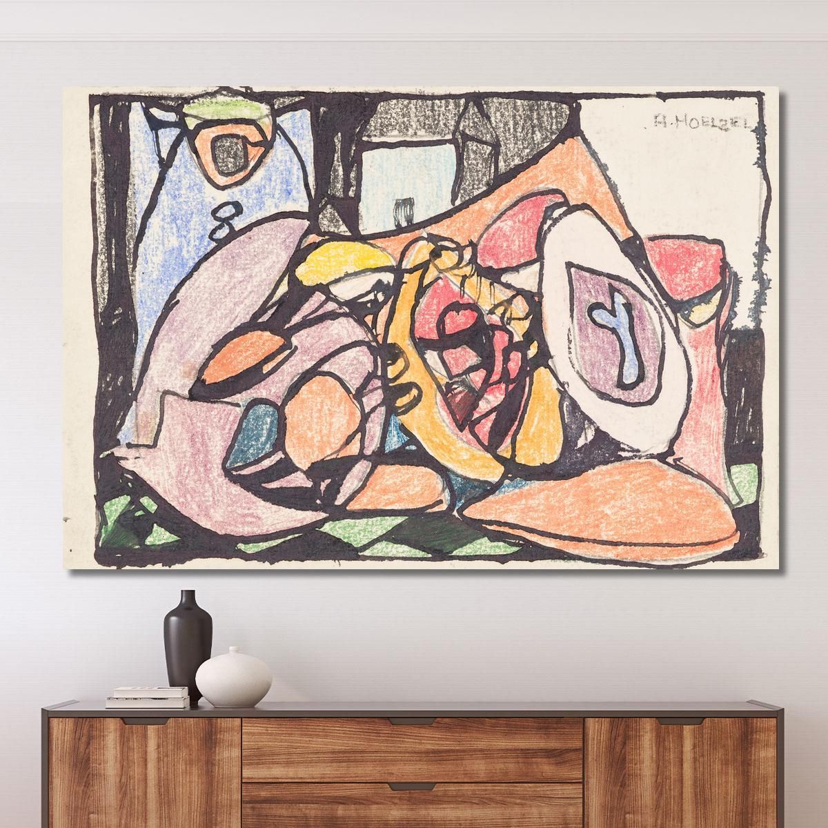 Colorful Invitation Card Adolf Hölzel ahl13 canvas print 
