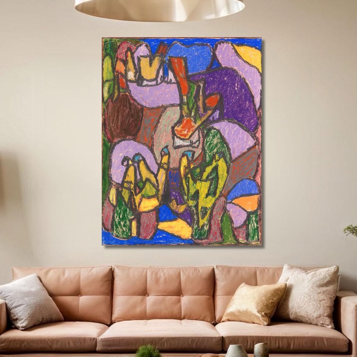 Untitled Figures Adolf Hölzel ahl36 canvas print 