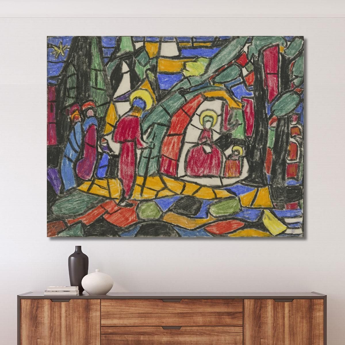 The Nativity Adolf Hölzel ahl46 canvas print 