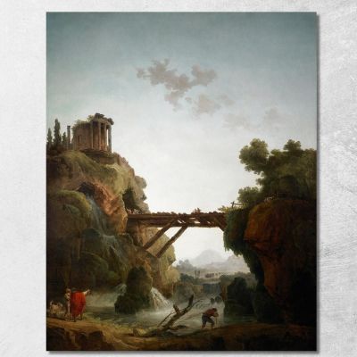 Fantastic View Of Tivoli Hubert Robert hrb35 canvas print 