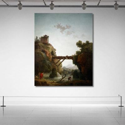 Fantastic View Of Tivoli Hubert Robert hrb35 canvas print 
