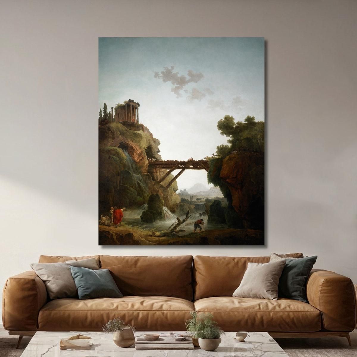 Fantastic View Of Tivoli Hubert Robert hrb35 canvas print 