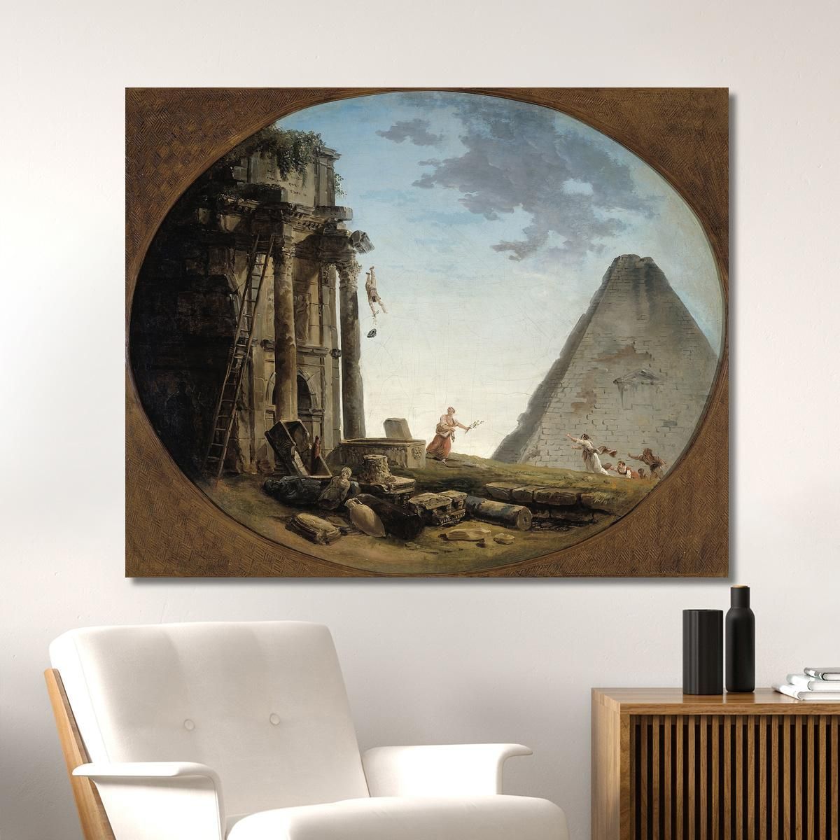The Accident Hubert Robert hrb71 canvas print 