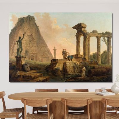 Roman Ruins Hubert Robert hrb85 canvas print 