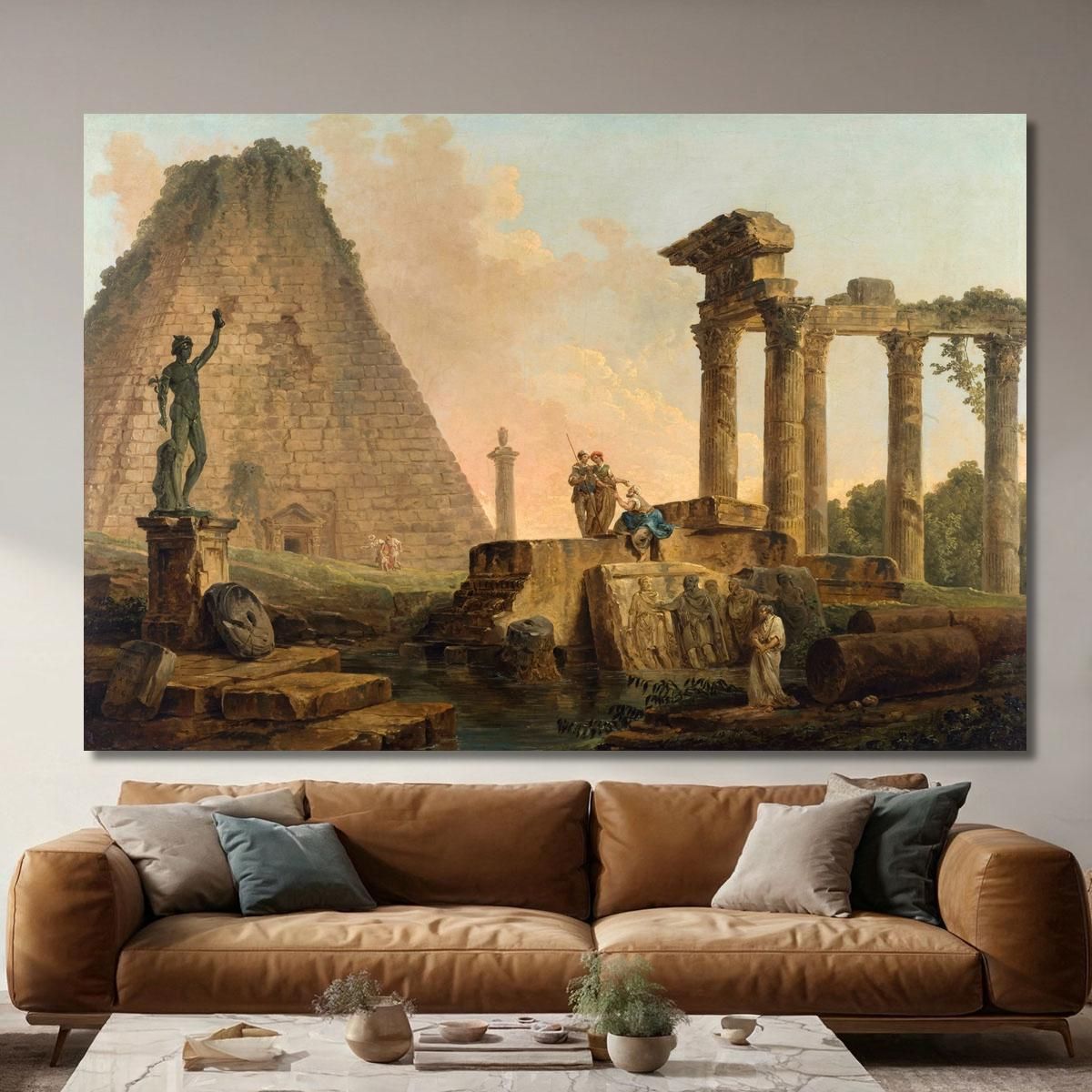 Roman Ruins Hubert Robert hrb85 canvas print 