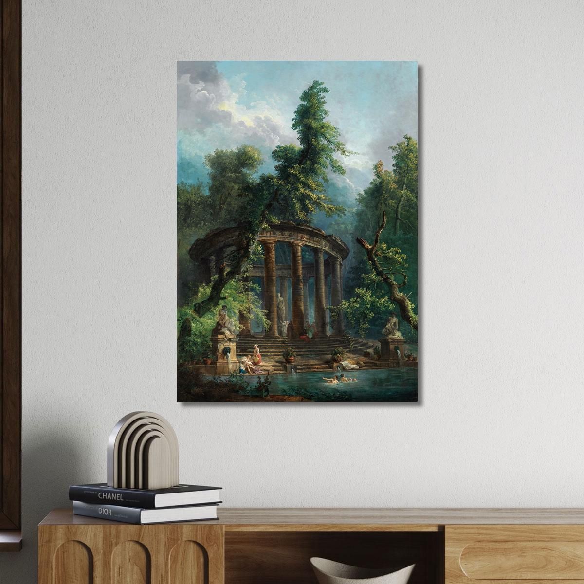 The Bathing Pool Hubert Robert hrb91 canvas print 