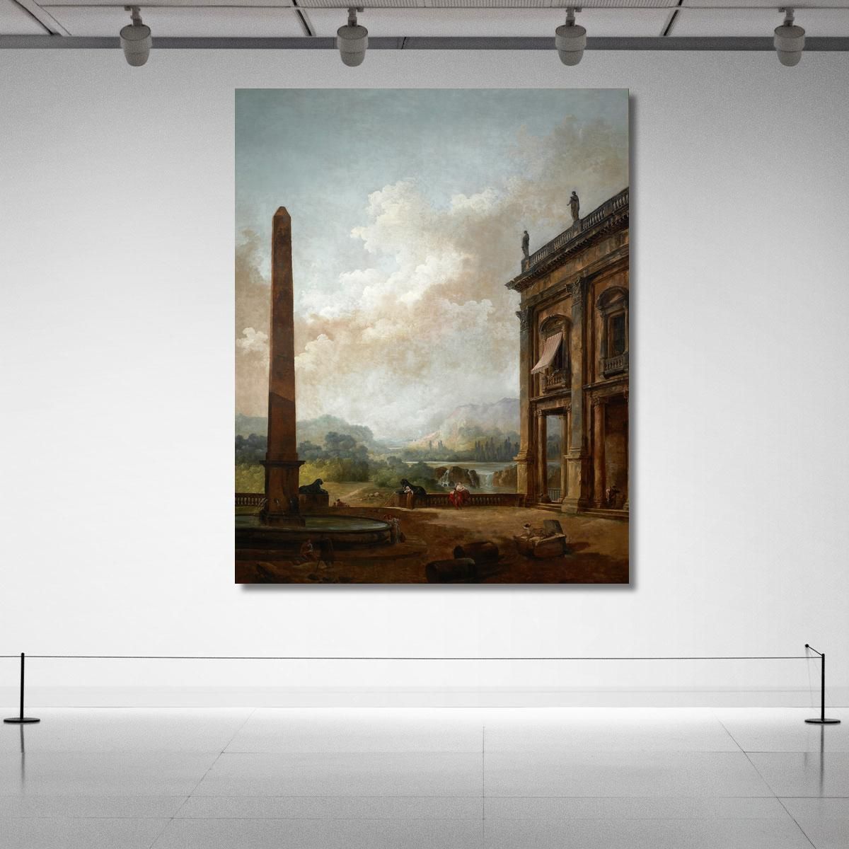 The Obelisk 2 Hubert Robert hrb104 canvas print 