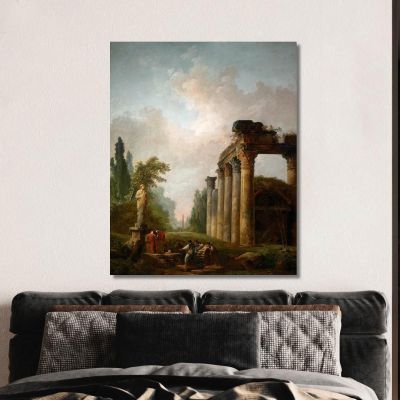The Ruin Hubert Robert hrb112 canvas print 