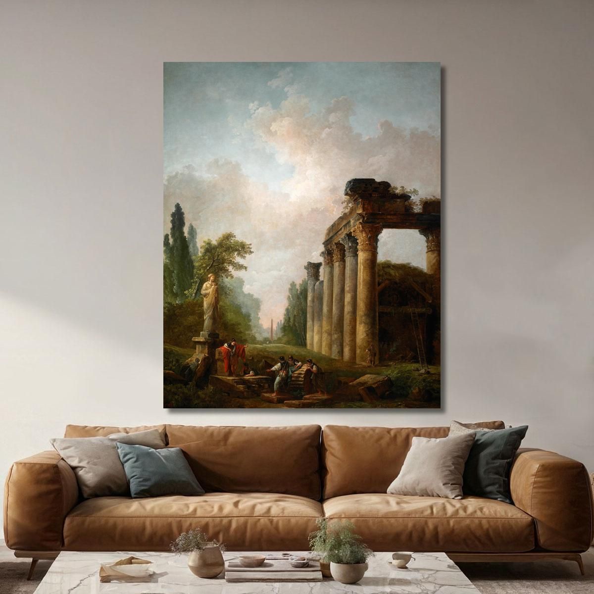 The Ruin Hubert Robert hrb112 canvas print 