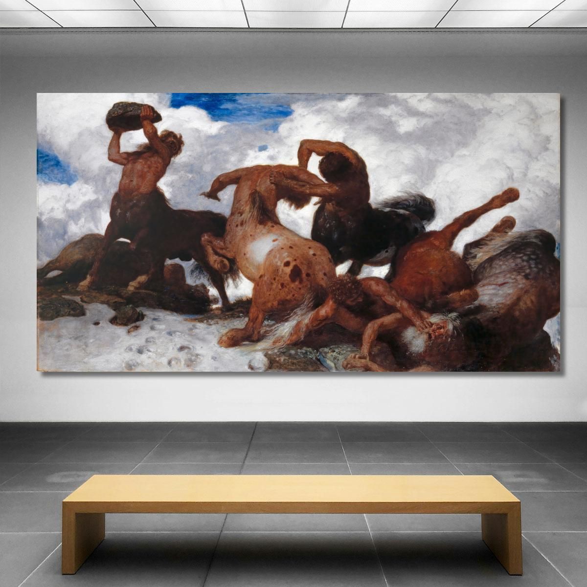 Battle Of The Centaur Arnold Böcklin abk3 canvas print 