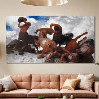 Battle Of The Centaur Arnold Böcklin abk3 canvas print 