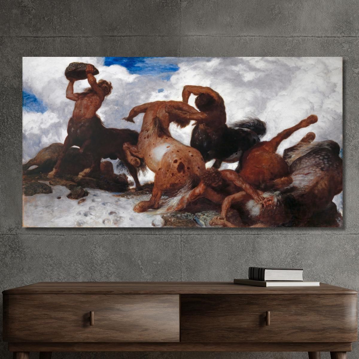 Battle Of The Centaur Arnold Böcklin abk3 canvas print 