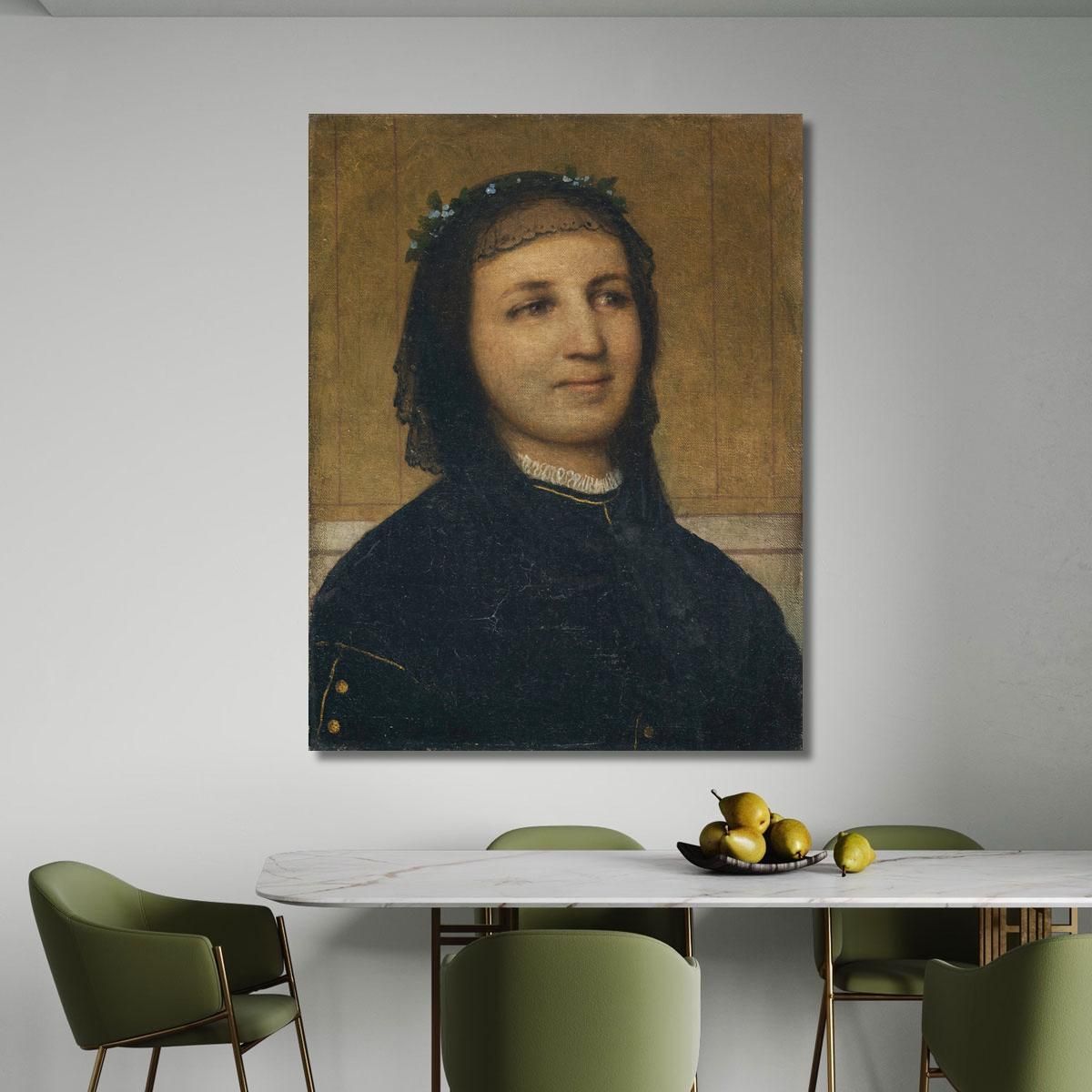 Portrait Of Margaretha Antoinette Mähly-Schermar Arnold Böcklin abk5 canvas print 