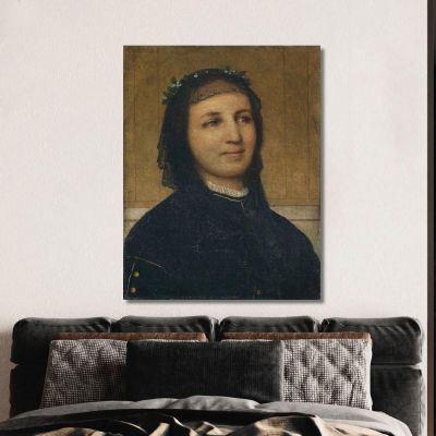 Portrait Of Margaretha Antoinette Mähly-Schermar Arnold Böcklin abk5 canvas print 