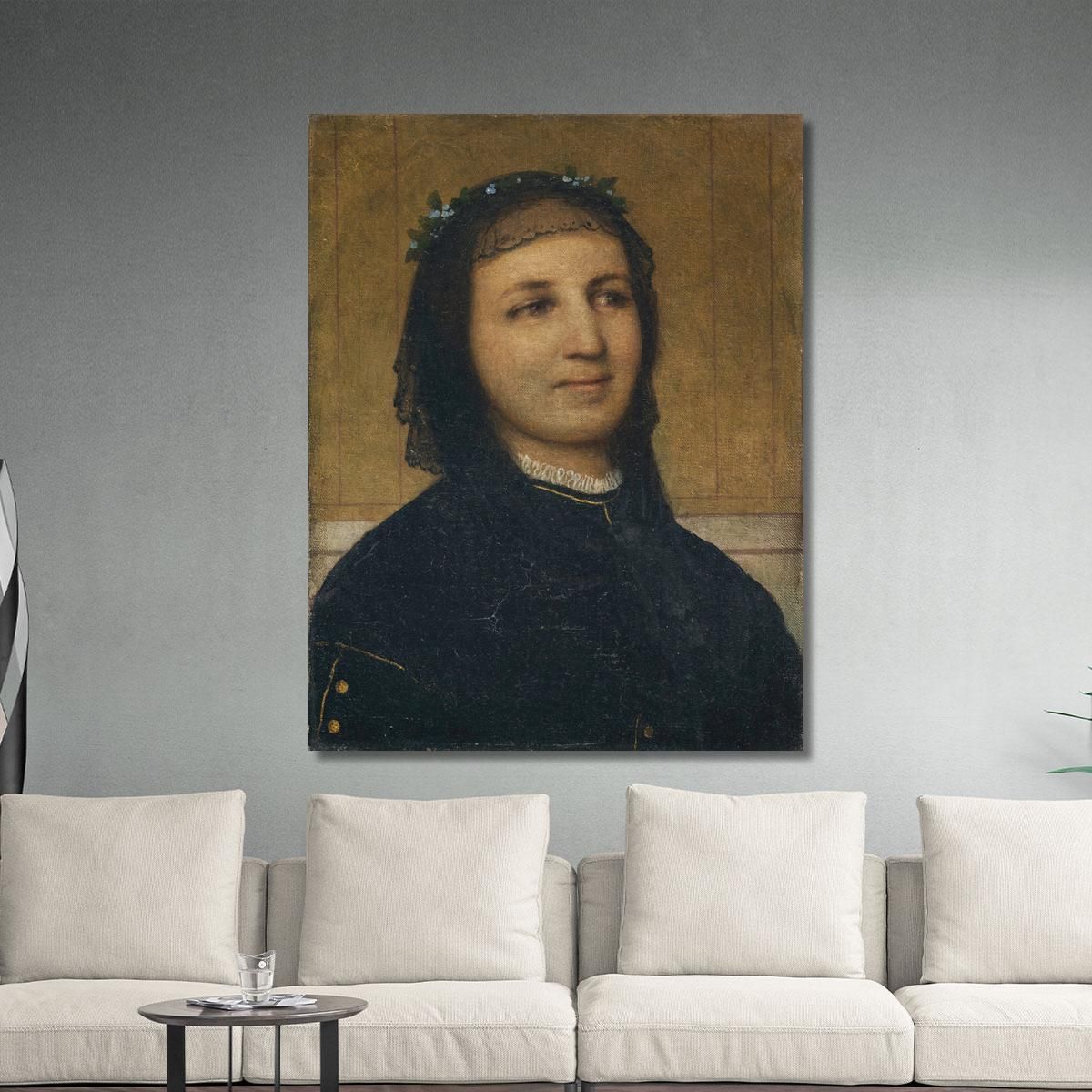 Portrait Of Margaretha Antoinette Mähly-Schermar Arnold Böcklin abk5 canvas print 