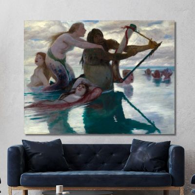 In The Sea Arnold Böcklin abk17 canvas print 