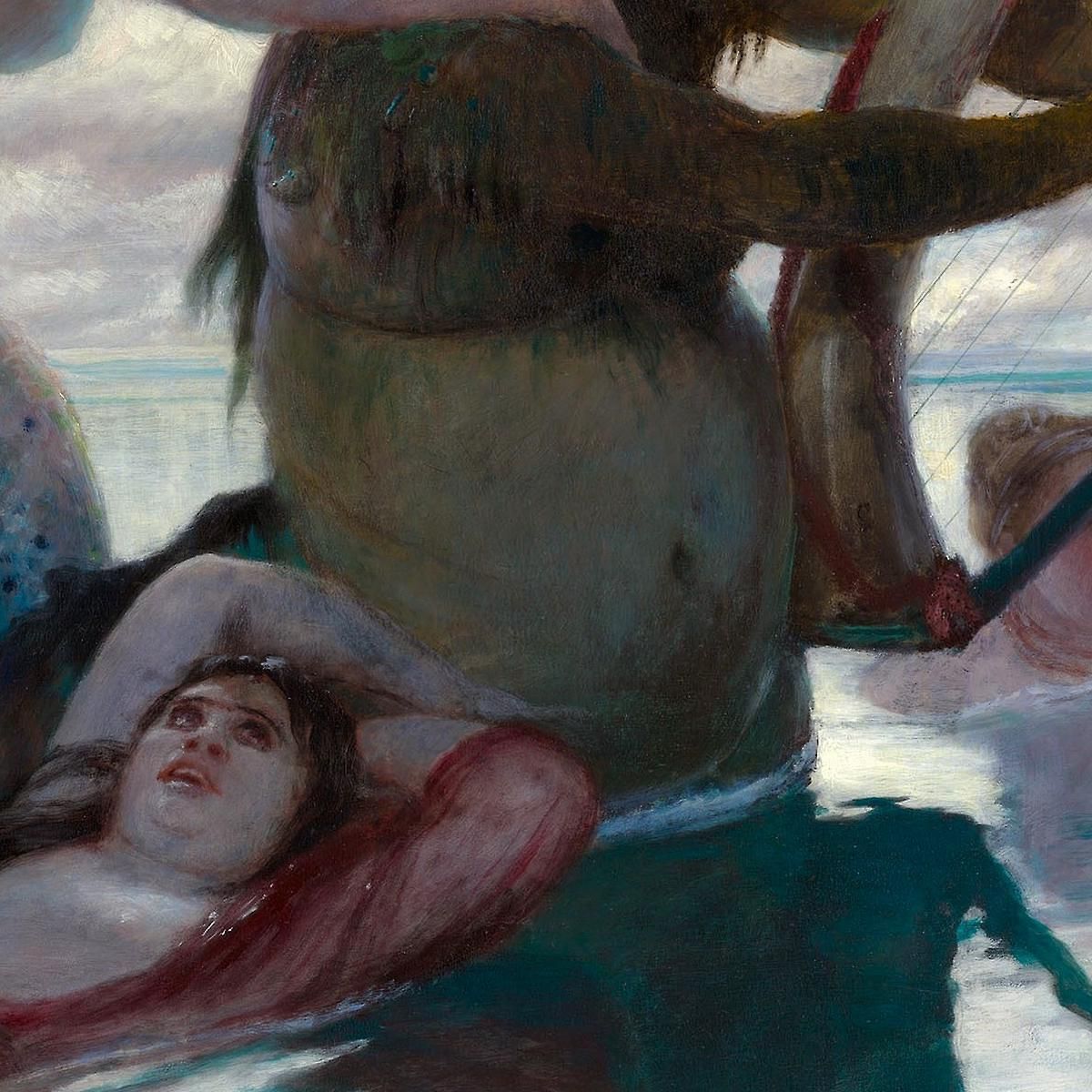 In The Sea Arnold Böcklin abk17 canvas print