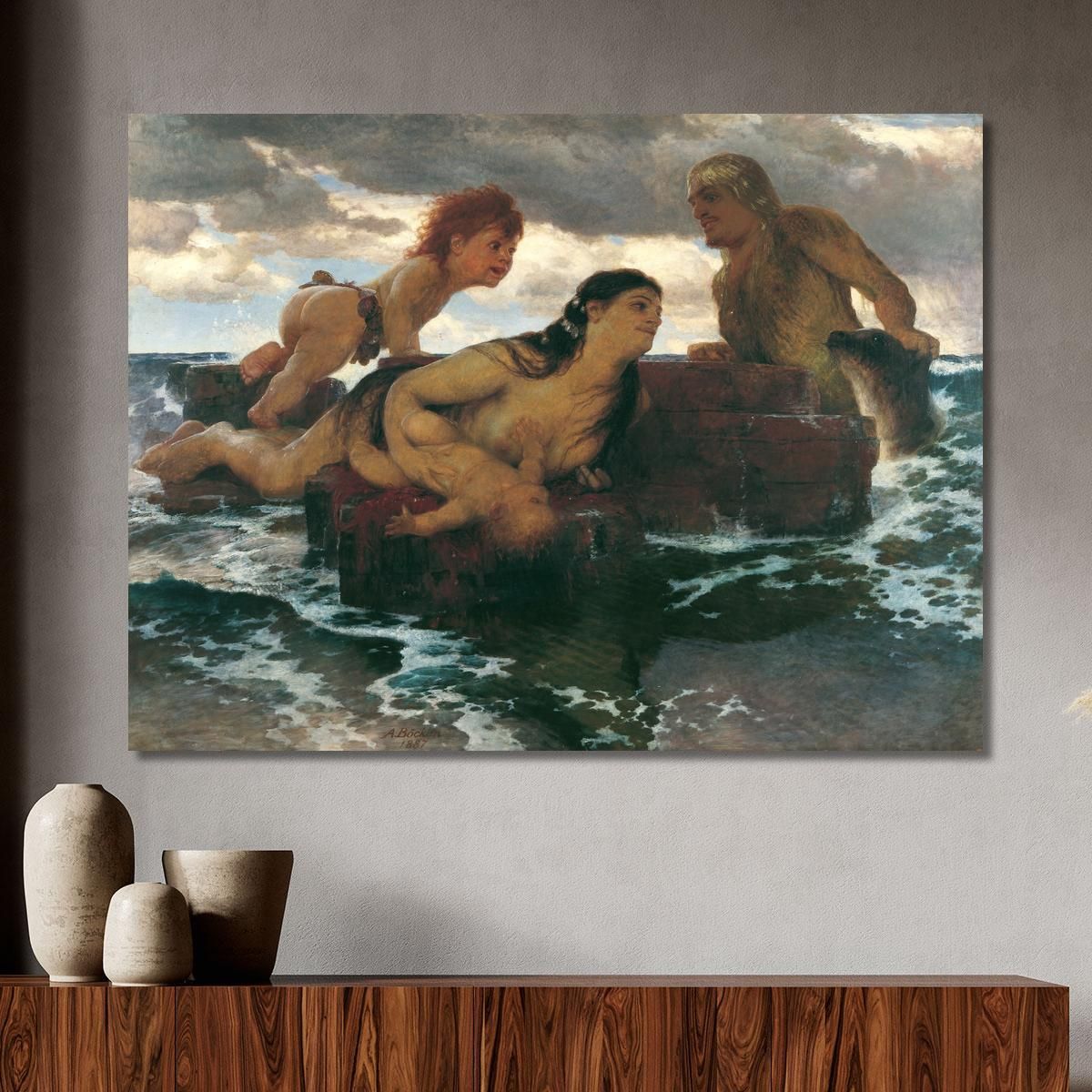 Sea ​​Idyll Arnold Böcklin abk25 canvas print 