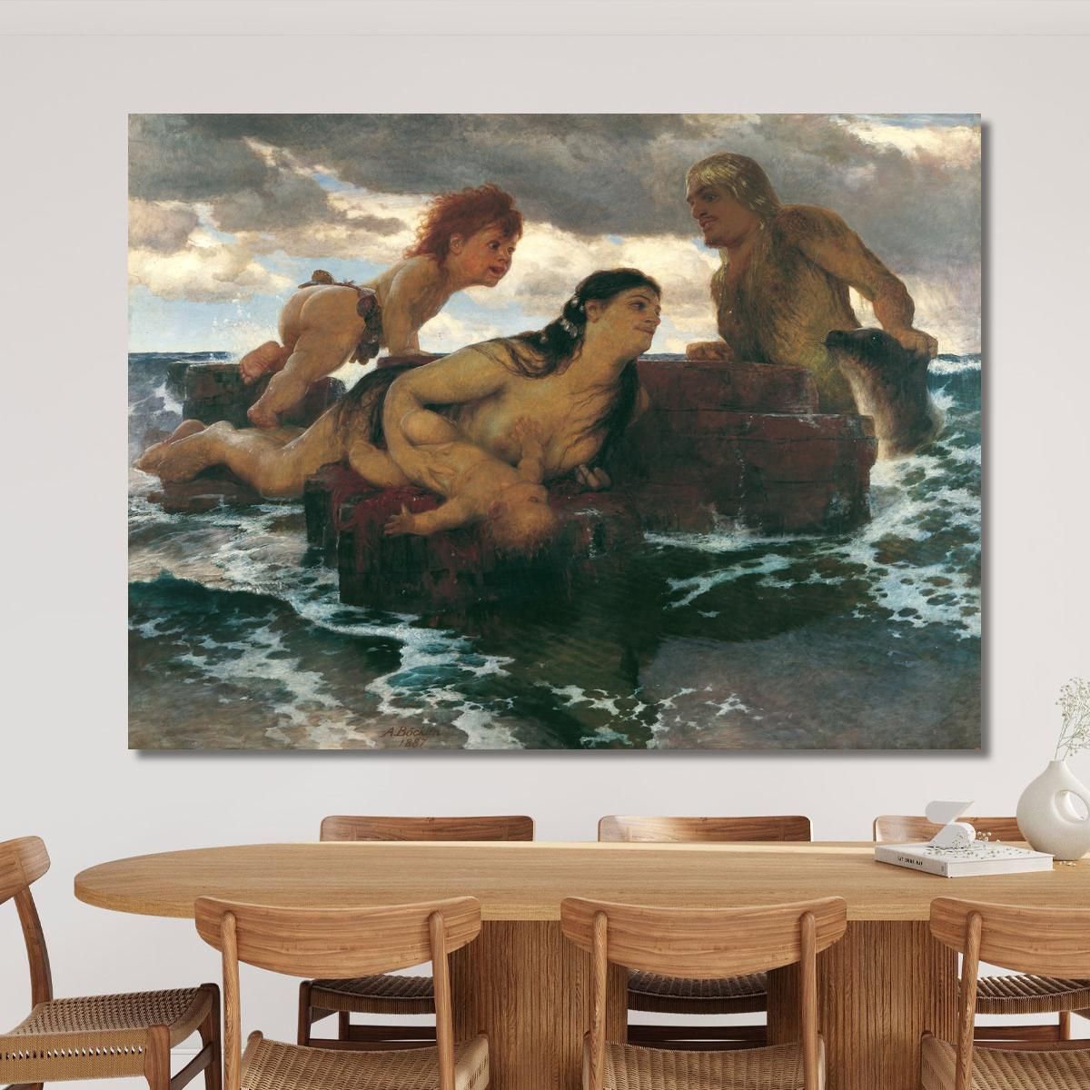 Sea ​​Idyll Arnold Böcklin abk25 canvas print 