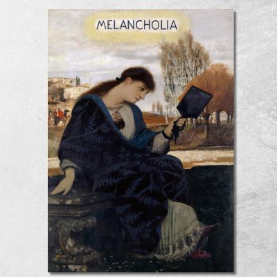 Melancholy 2 Arnold Böcklin abk26 canvas print 