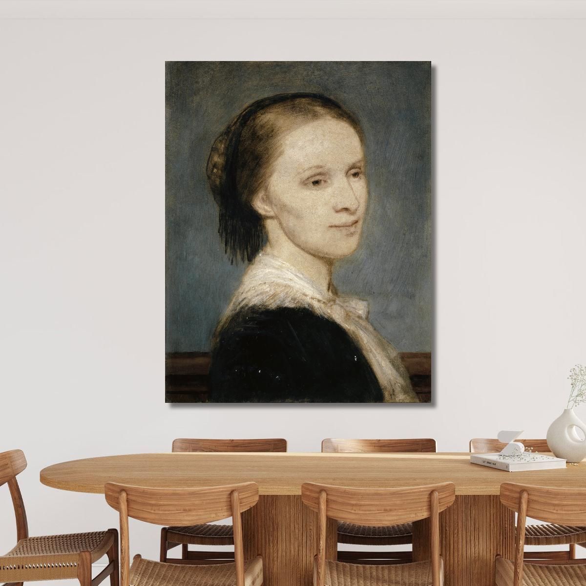 Portrait Of Anna Elisabeth Burckhardt-Brenner Arnold Böcklin abk43 canvas print 