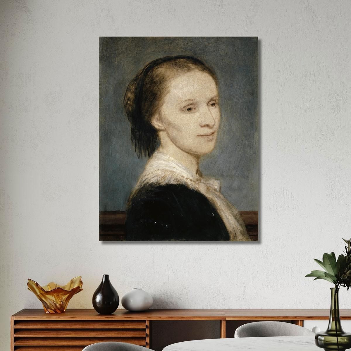 Portrait Of Anna Elisabeth Burckhardt-Brenner Arnold Böcklin abk43 canvas print 