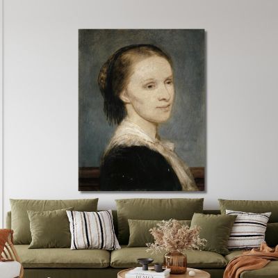Portrait Of Anna Elisabeth Burckhardt-Brenner Arnold Böcklin abk43 canvas print 