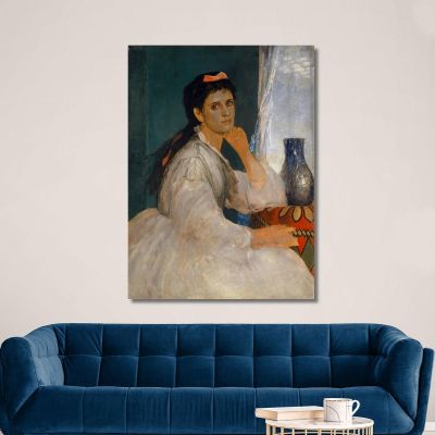 Portrait Of Clara Böcklin Eldest Daughter Of The Artist Arnold Böcklin abk45 canvas print 