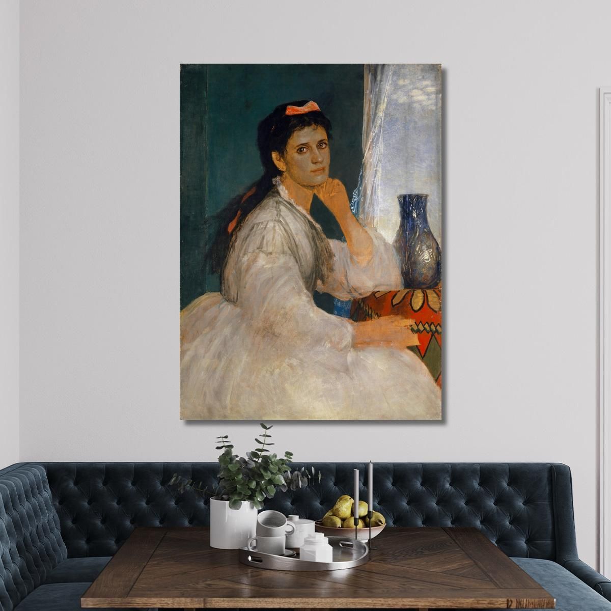 Portrait Of Clara Böcklin Eldest Daughter Of The Artist Arnold Böcklin abk45 canvas print 