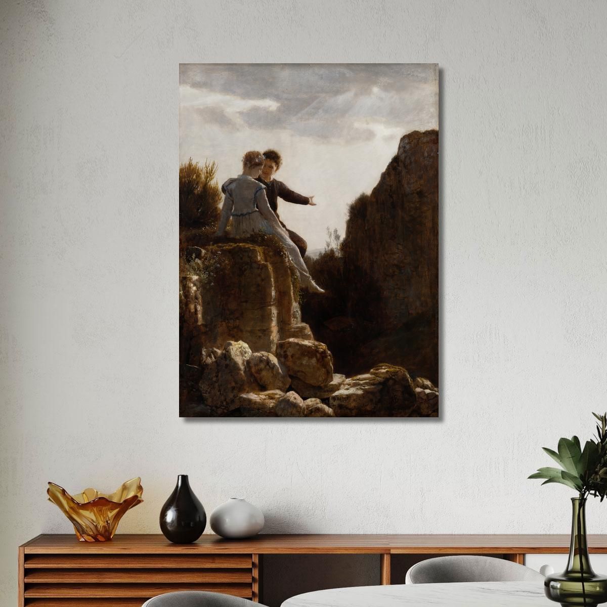The Honeymoon Arnold Böcklin abk65 canvas print 
