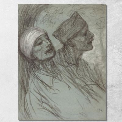 A Wounded Soldier And His Comrade Théophile Alexandre Steinlen tas3 canvas print 