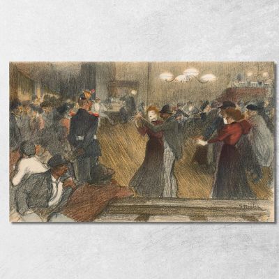 Ball The Barrier Théophile Alexandre Steinlen tas4 canvas print 