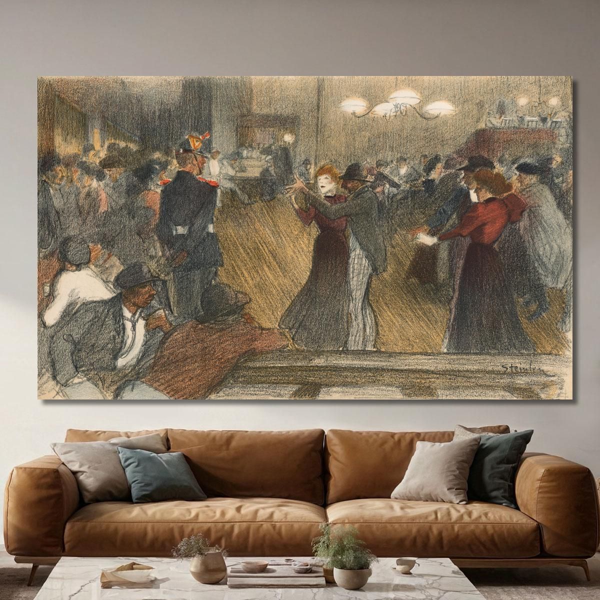 Ball The Barrier Théophile Alexandre Steinlen tas4 canvas print 