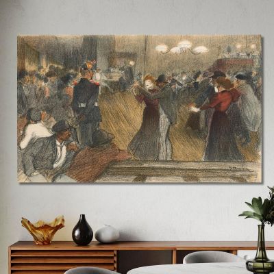 Ball The Barrier Théophile Alexandre Steinlen tas4 canvas print 