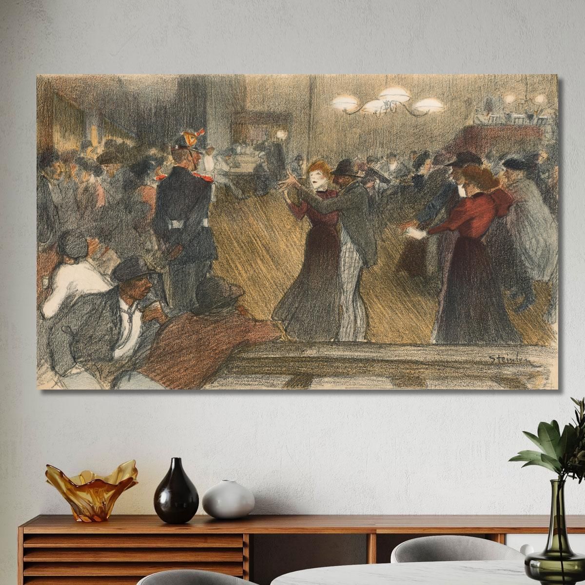 Ball The Barrier Théophile Alexandre Steinlen tas4 canvas print 