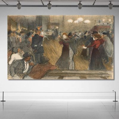 Ball The Barrier Théophile Alexandre Steinlen tas4 canvas print 