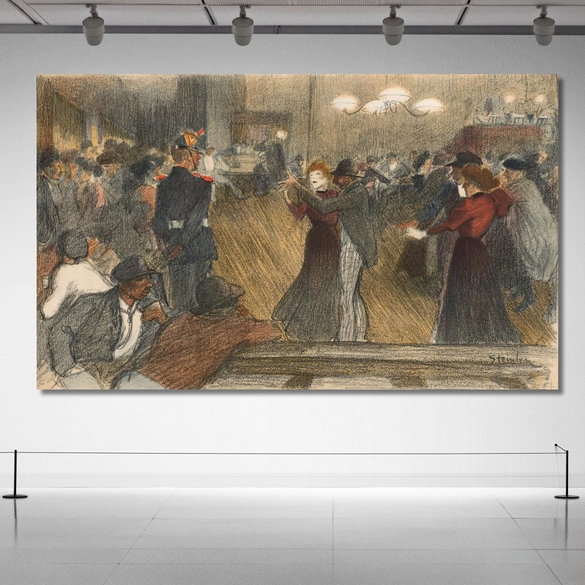 Ball The Barrier Théophile Alexandre Steinlen tas4 canvas print 
