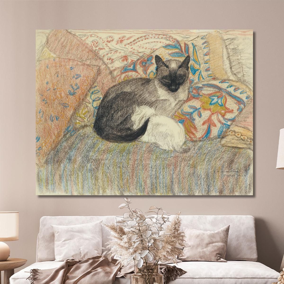 Cat And Her Kitten Théophile Alexandre Steinlen tas5 canvas print 