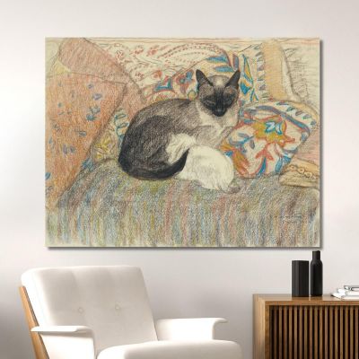 Cat And Her Kitten Théophile Alexandre Steinlen tas5 canvas print 