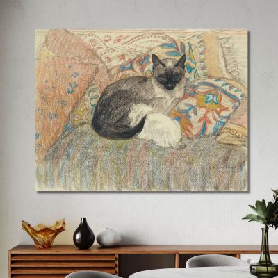 Cat And Her Kitten Théophile Alexandre Steinlen tas5 canvas print 